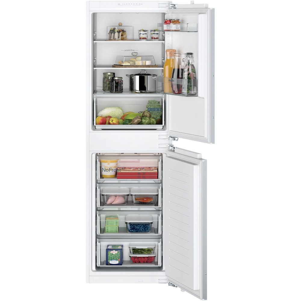 Siemens KI85NNFF0G 54 cm 50/50 Integrated Frost Free Fridge Freezer