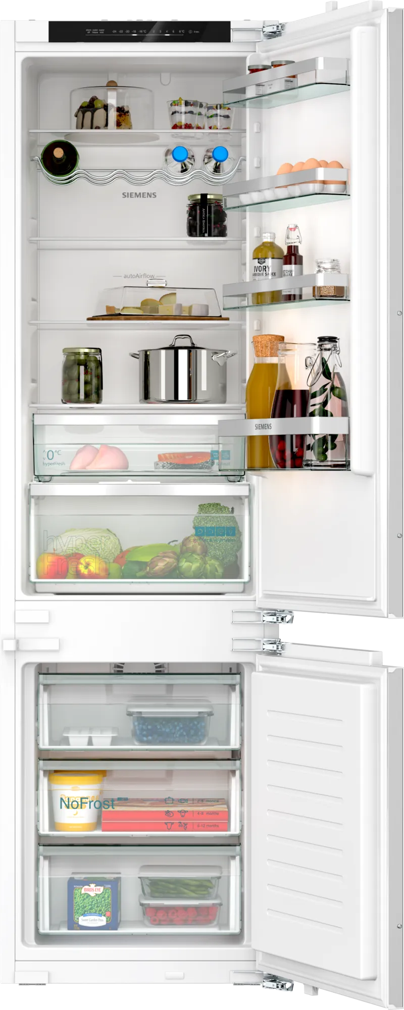 Siemens KI96NVFD0 55.8cm 70/30 Integrated Frost Free Fridge Freezer