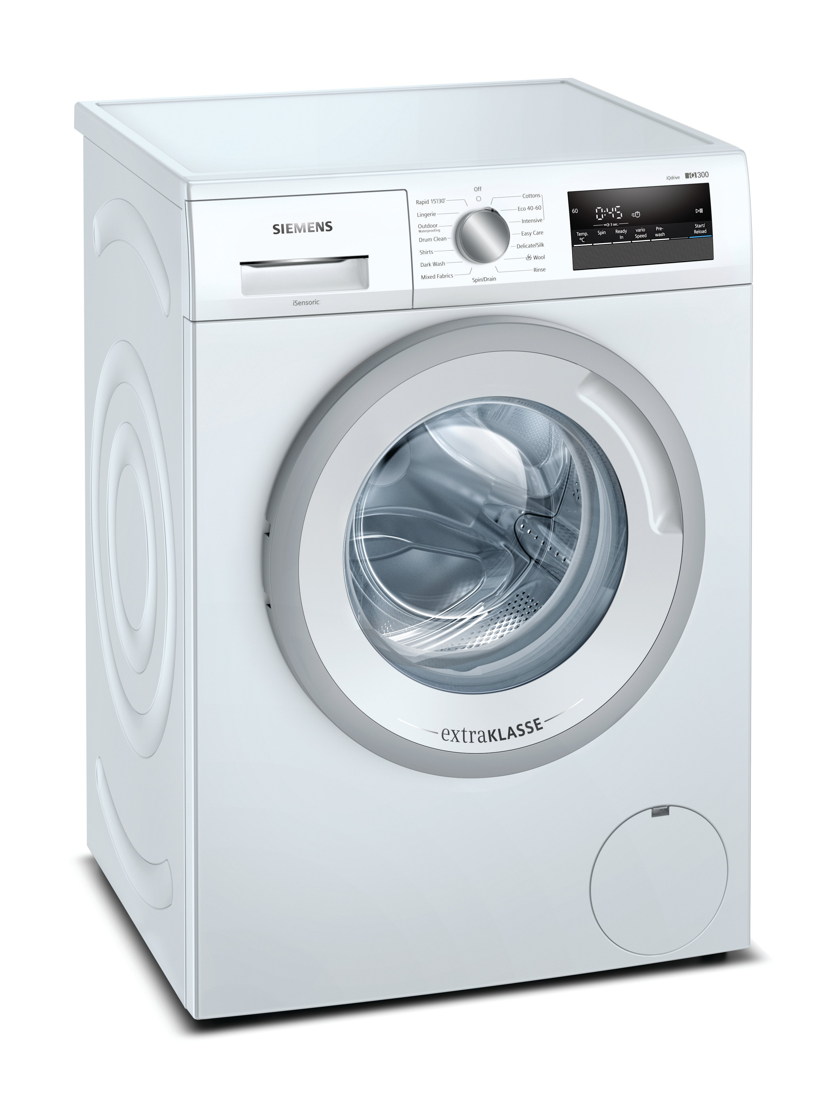 Siemens extraKlasse WM14N191GB 7kg 1400 Spin Washing Machine with iQdrive - White