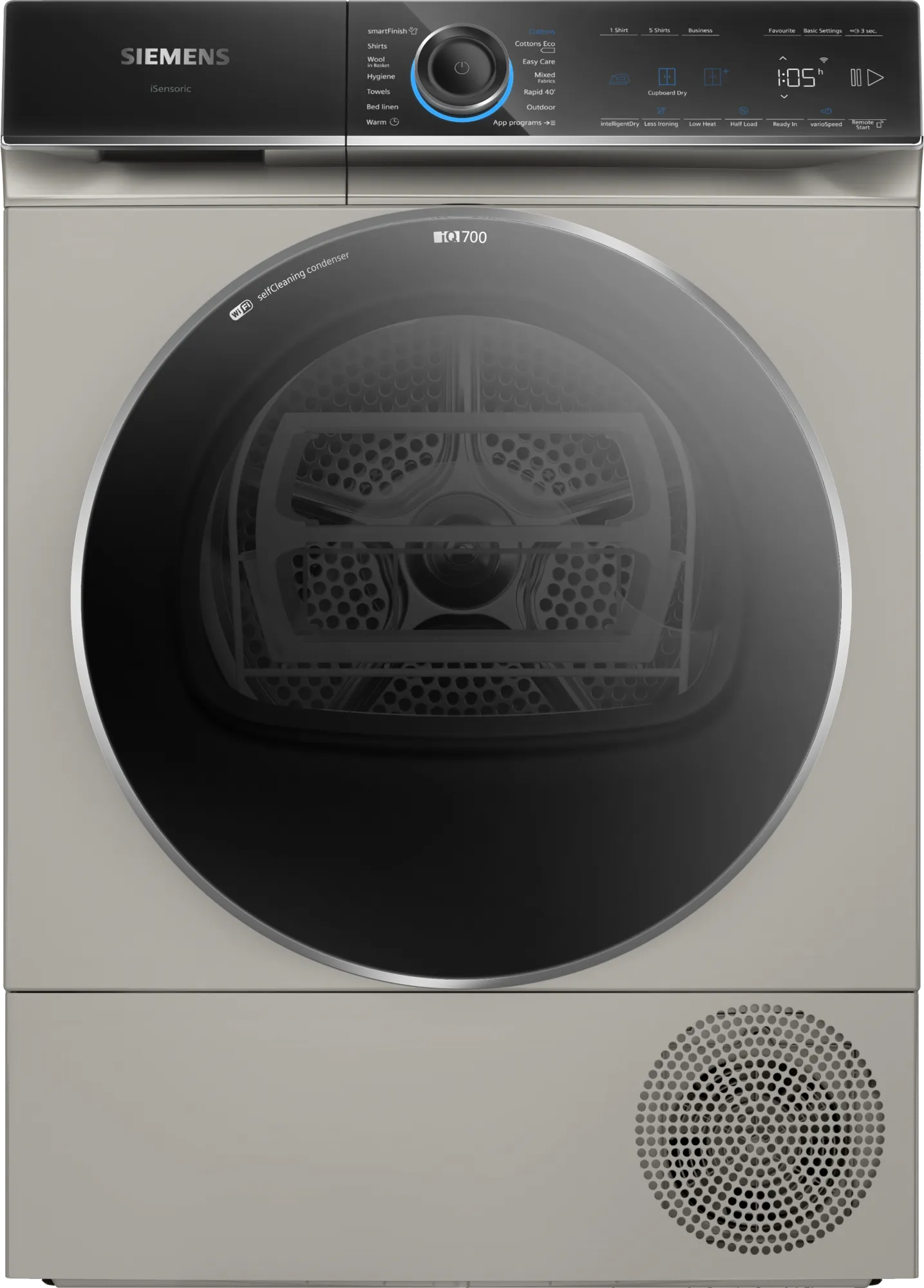 Siemens WQ46B2CXGB Heat Pump Tumble Dryer - Silver Inox