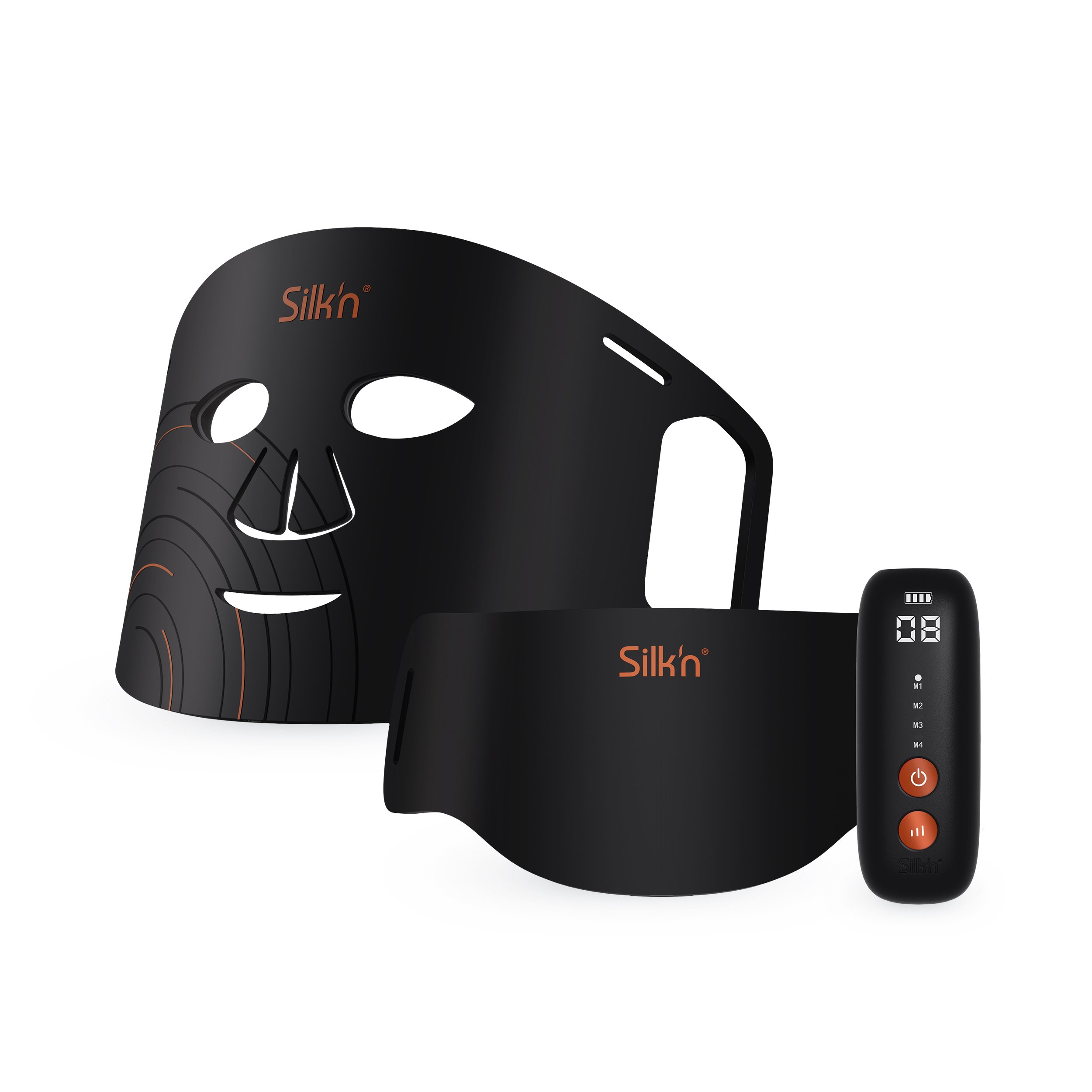 SILK'N FNLM2PCN001 Dual LED Face Mask - Black