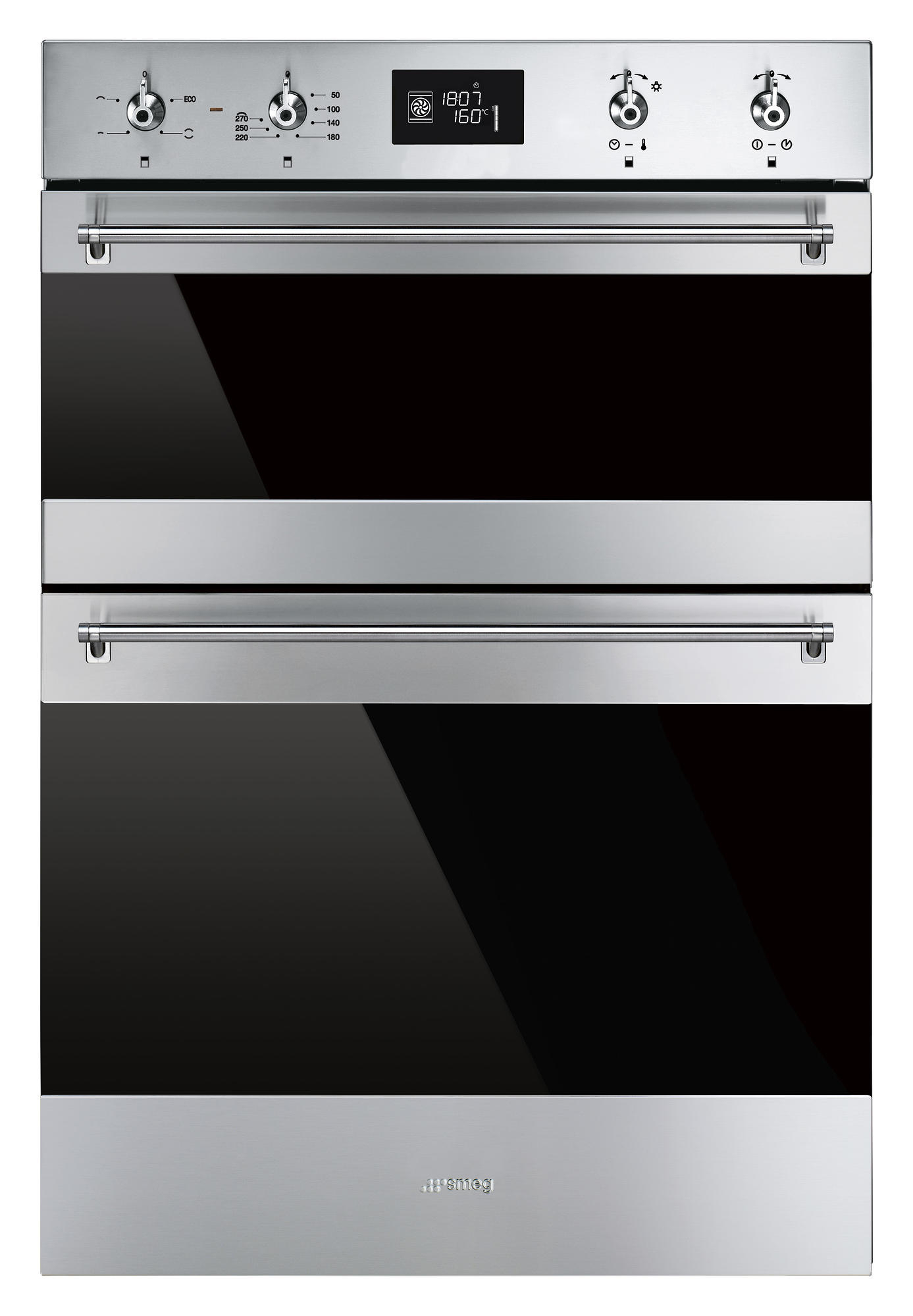 Smeg DOSF6390X 59.7cm Built In Electric Double Oven - Stainless Steel