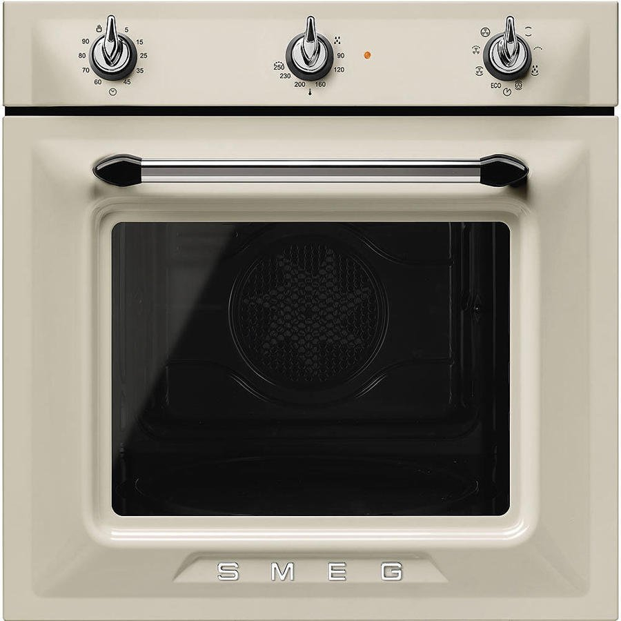 Smeg SF6905P1 60cm Built In Electric Single Oven - Cream
