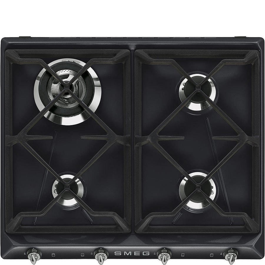 Smeg SR964NGH 60cm Gas Hob - Black