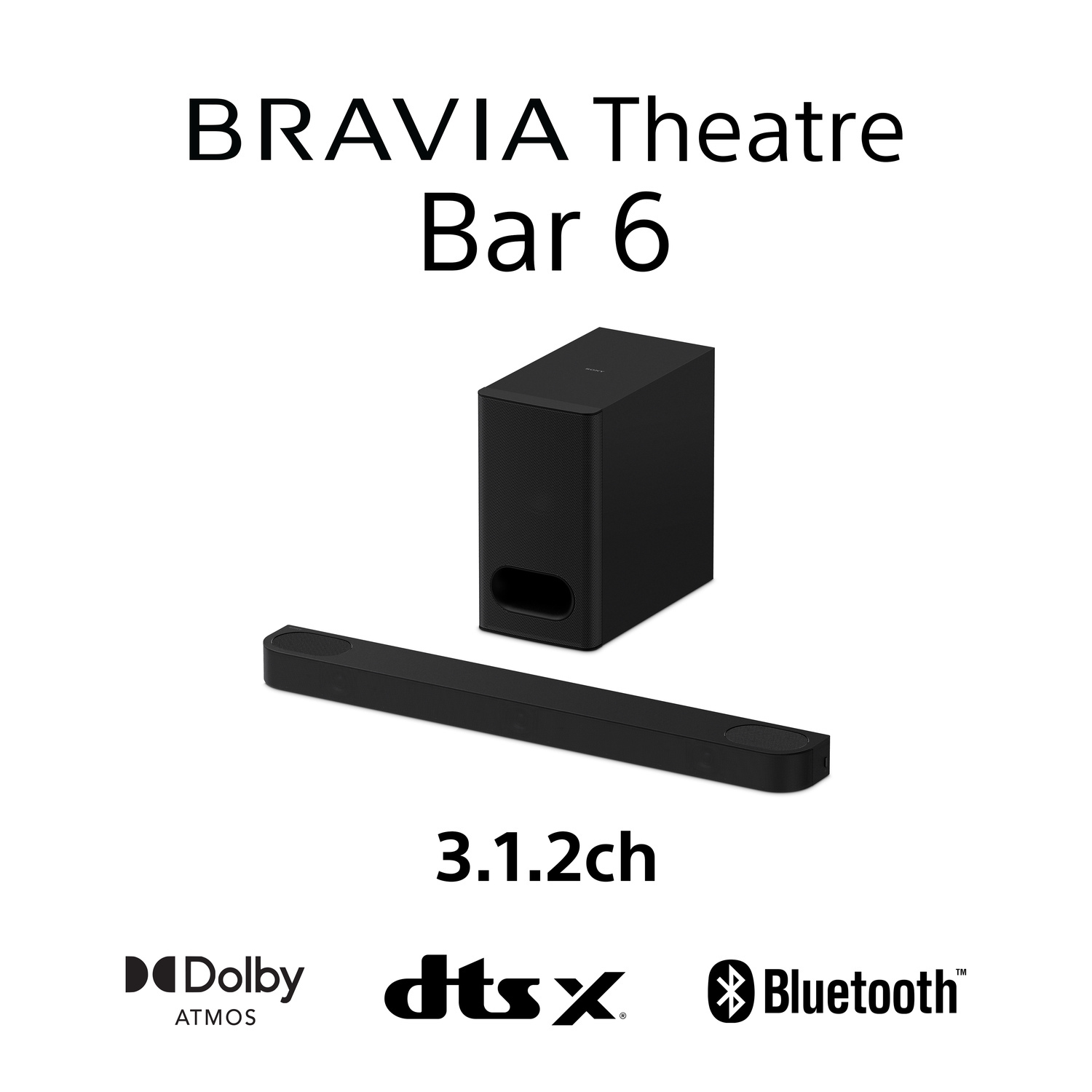 Sony HTB600.CEK 3.1.2ch BRAVIA Theatre Bar 6 Dolby Atmos® Soundbar - Black