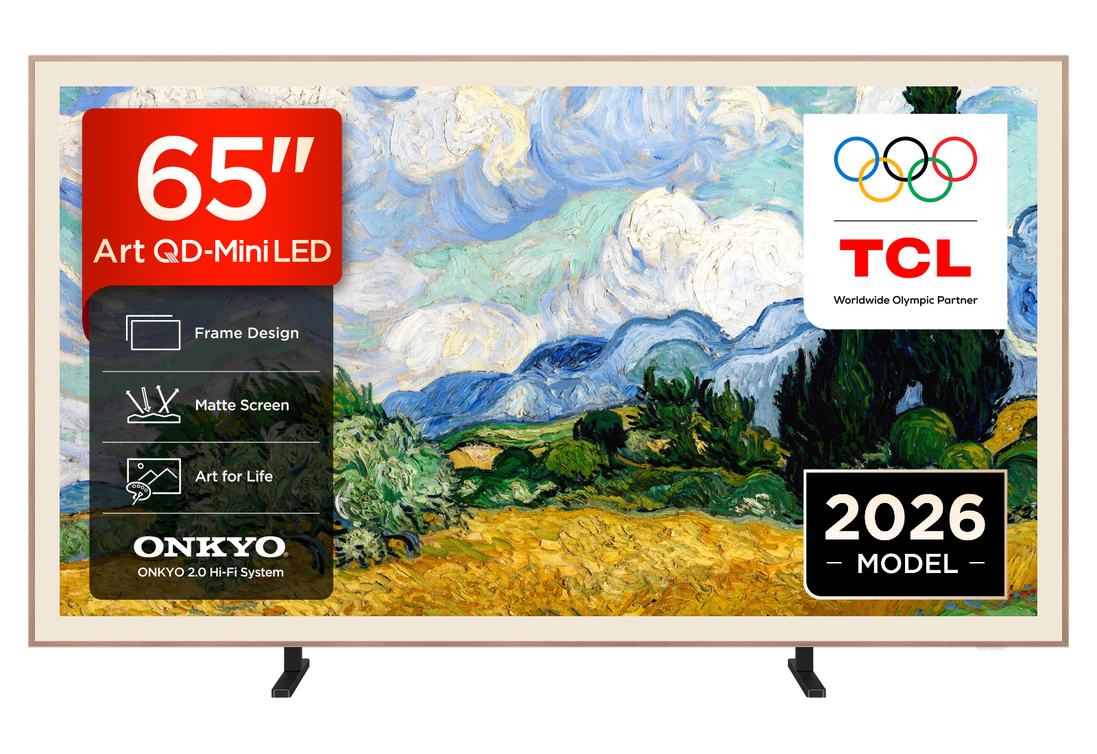 TCL 65A400 PRO-UK 65" 4K Ultra HD QD-MINI LED AI ART TV