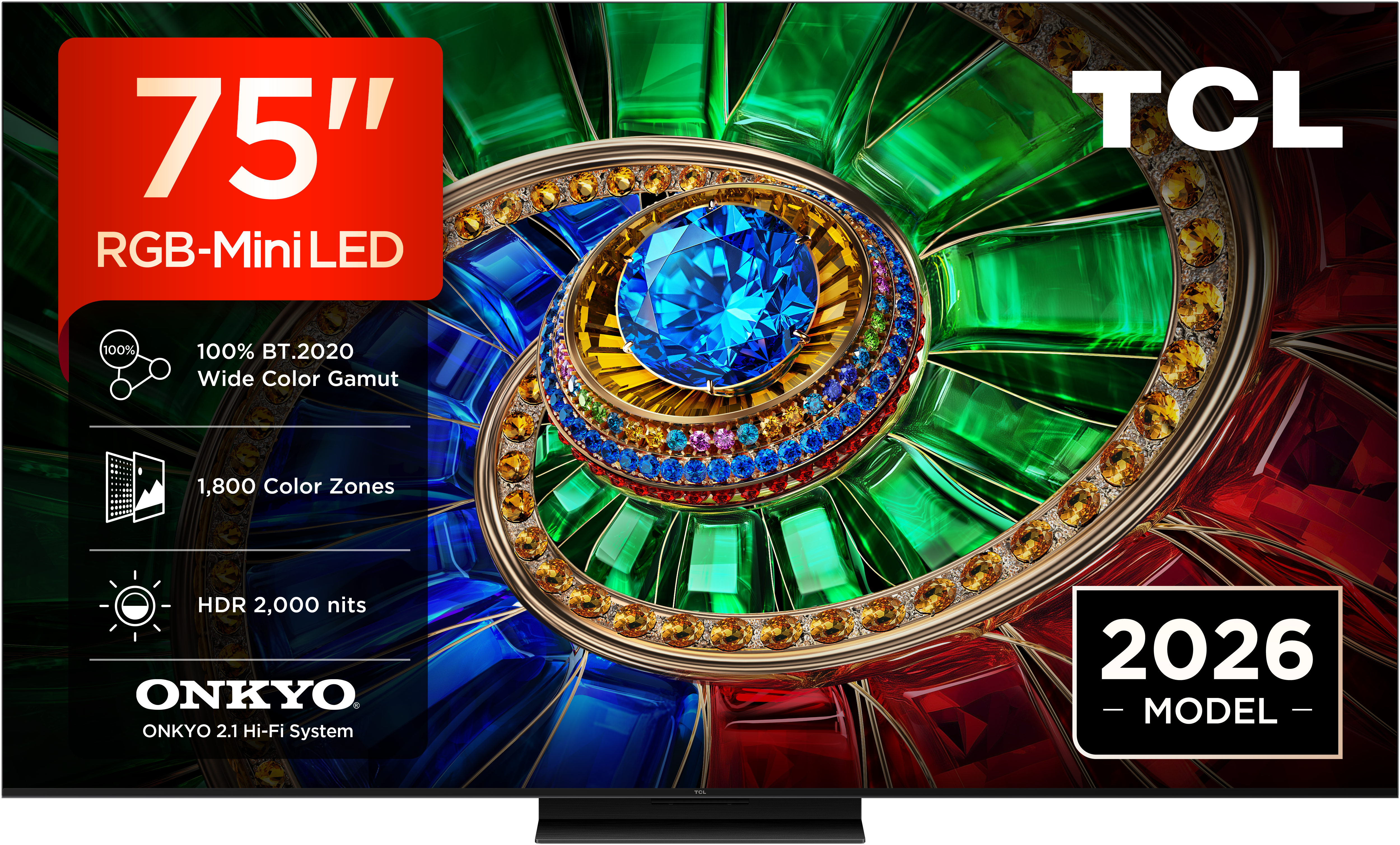 TCL 75RM7L-UK 75" 4K Ultra HD RGB MINI LED Google TV