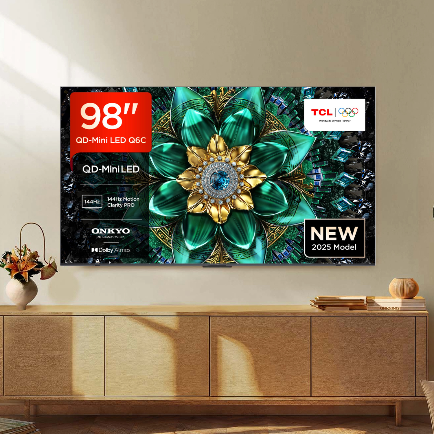 TCL 98Q6C-UK 98" 4K QD-Mini LED UHD Smart Google TV