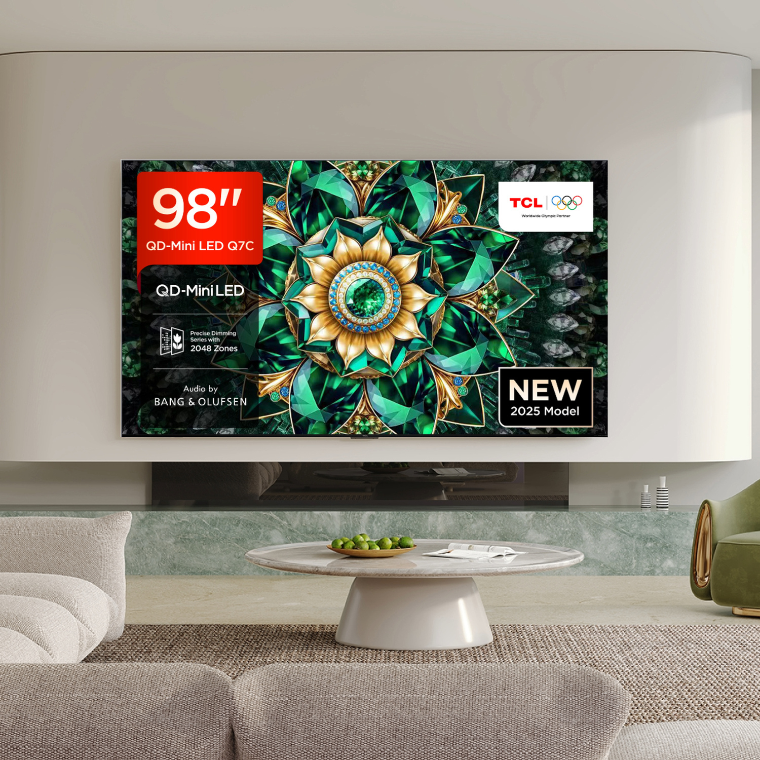 TCL 98Q7C-UK 98" 4K QD-Mini LED UHD Smart Google TV