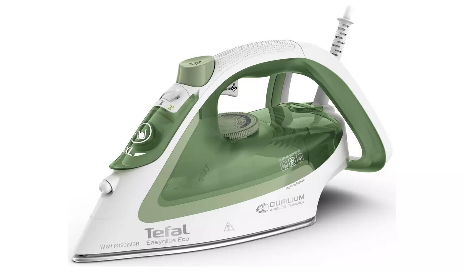 Tefal FV5781G0 Easygliss Eco Steam Iron - White & Green