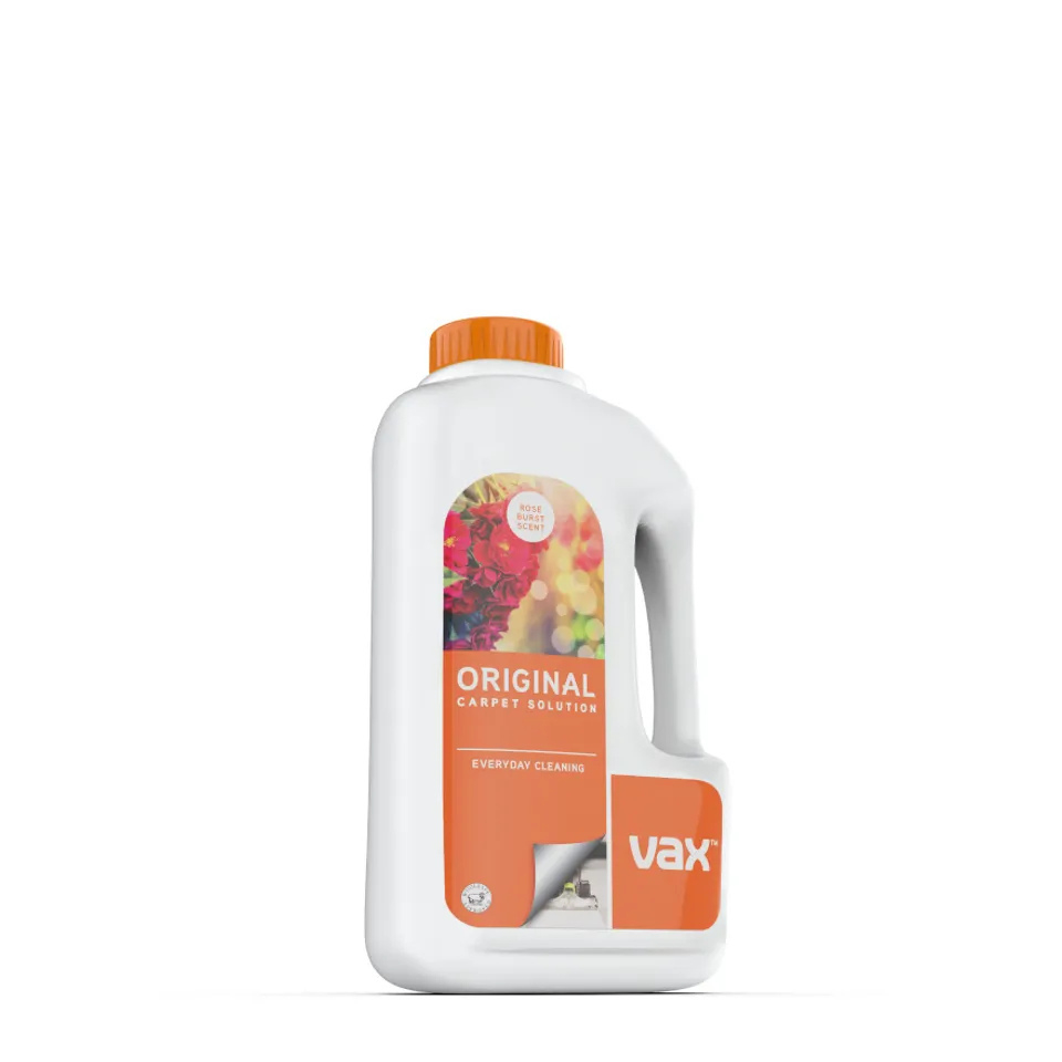 Vax 1-9-142055 Original Carpet Cleaning Solution 1.5L, Rose burst scent - White 