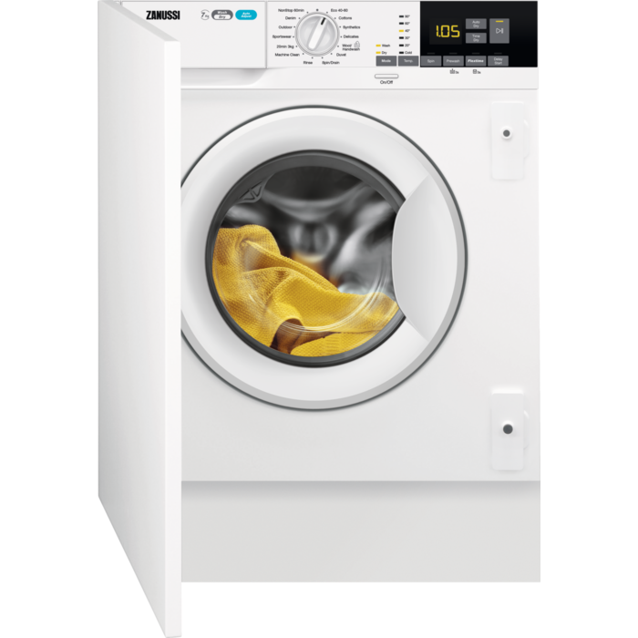 Zanussi Z716WT83BI 7kg/4kg 1600 Spin Integrated Washer Dryer - White