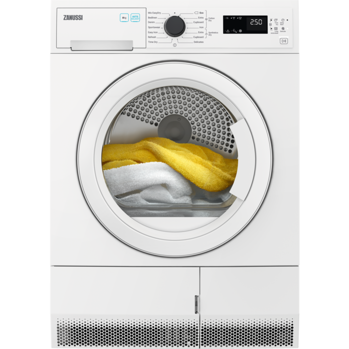 Zanussi ZDC82B4PW 8kg Condenser Tumble Dryer - White