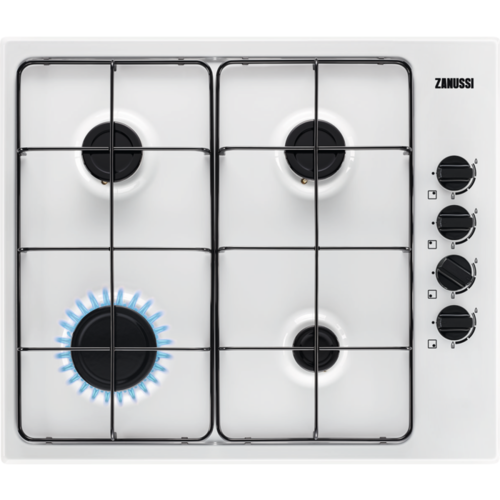 Zanussi ZGNN640W 60cm Series 20 Slim side control Gas Hob 