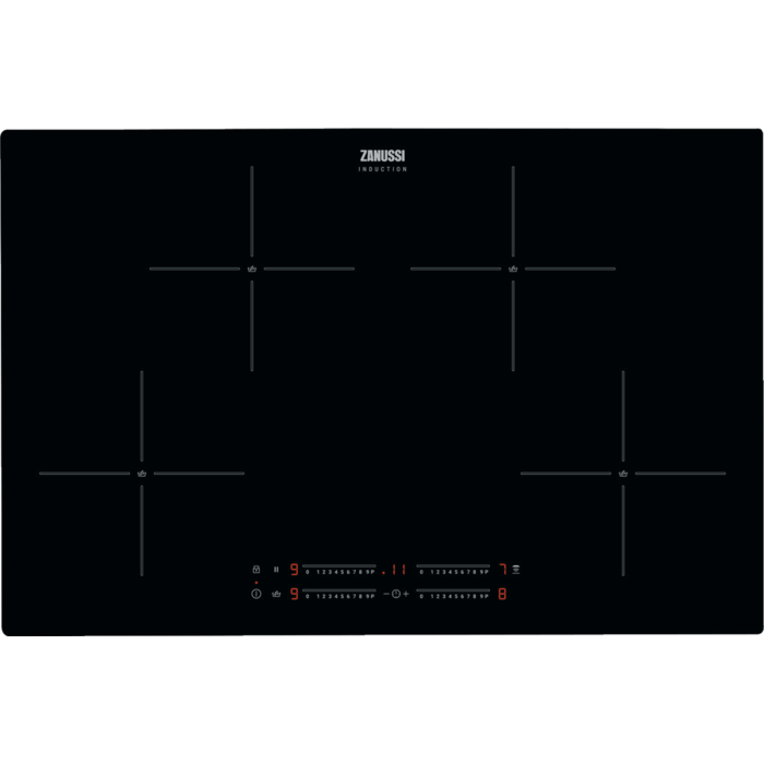 Zanussi ZIAN844K 78cm Induction Hob - Black