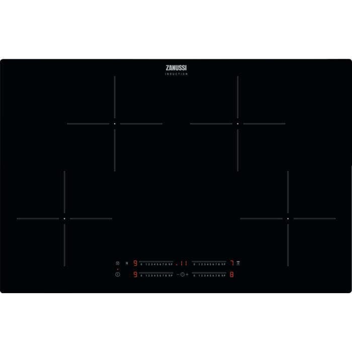 Zanussi ZITN844K 78cm Induction Hob - Black