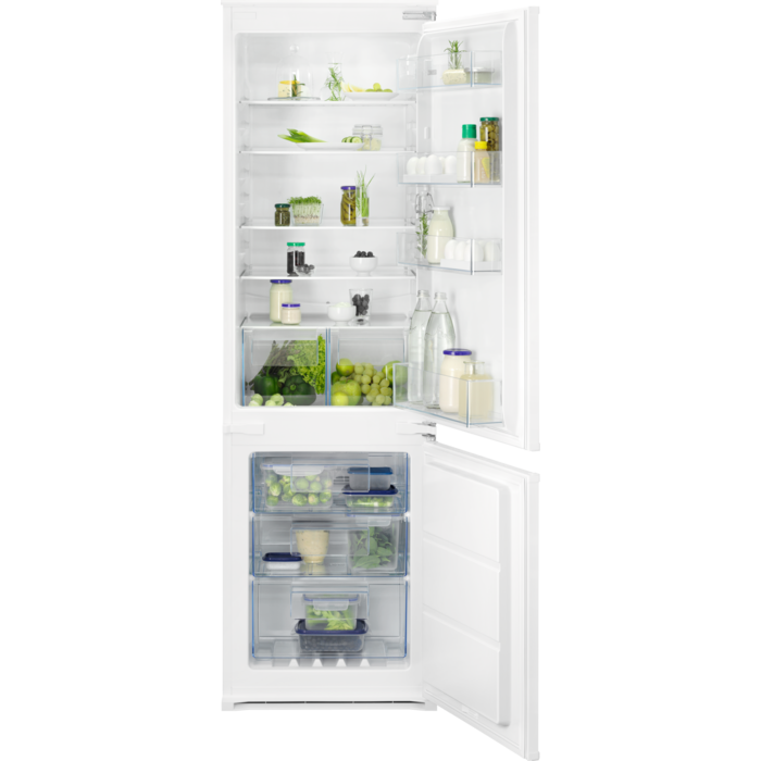 Zanussi ZNFN18ES3 54.6cm 70/30 Integrated Low Frost Fridge Freezer