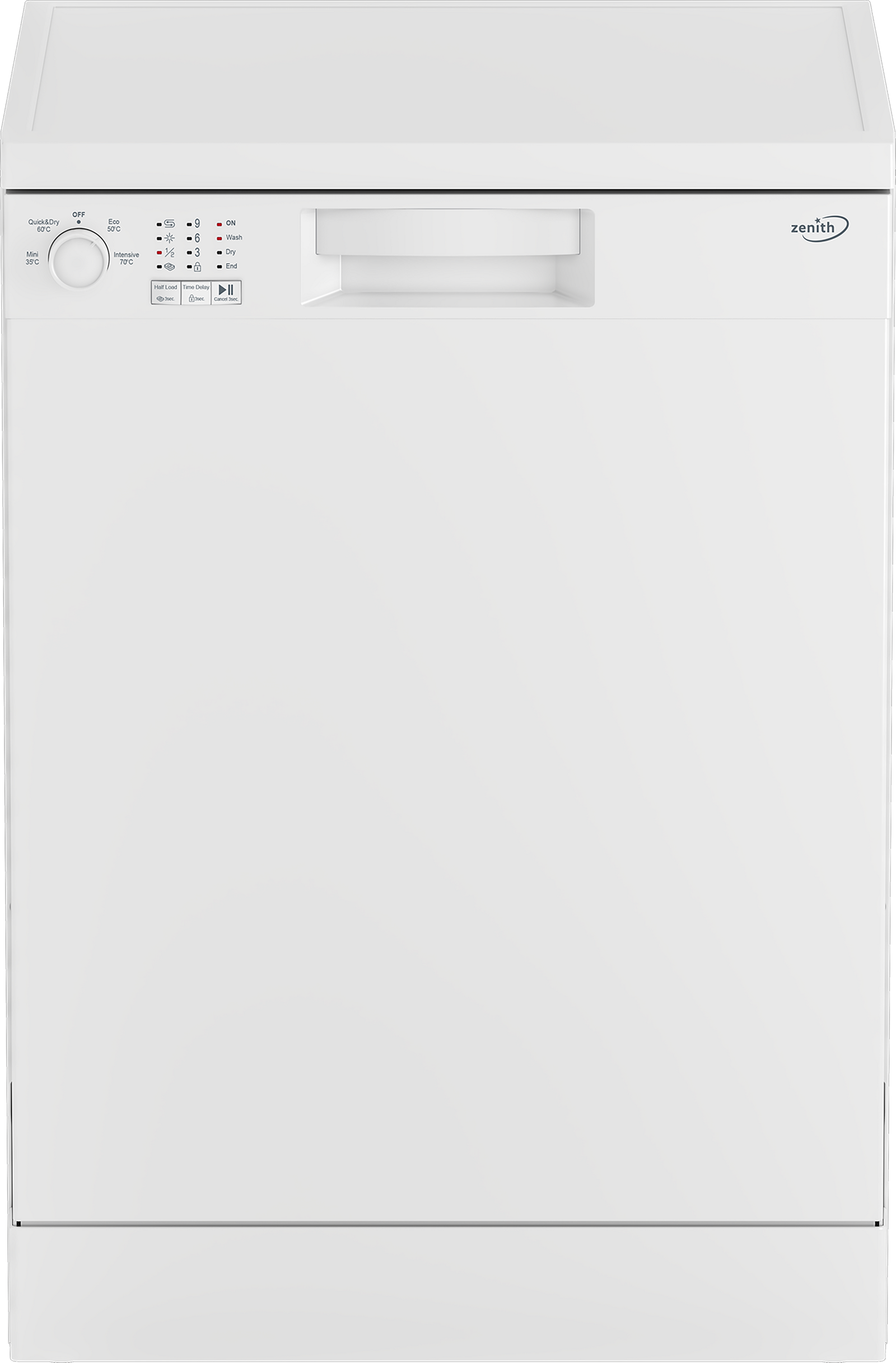 Zenith ZDW601 Dishwasher - White - 13 Place Settings