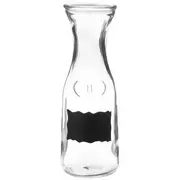 Milk Bottle Glass Vase With Chalkboard Label