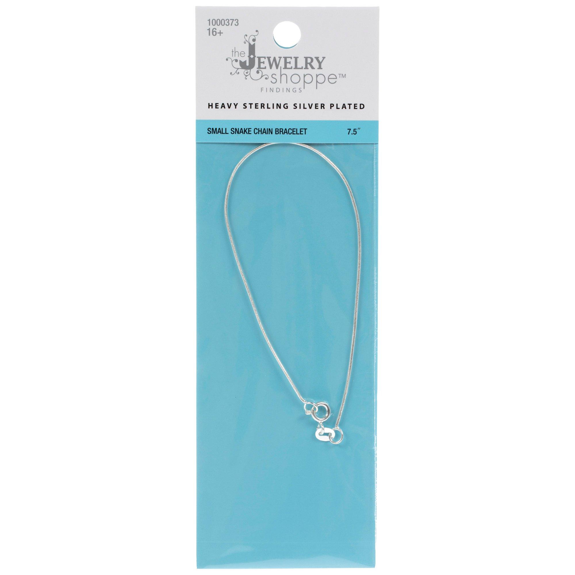 Heavy Sterling Silver Plated Snake Chain Bracelet | Hobby Lobby