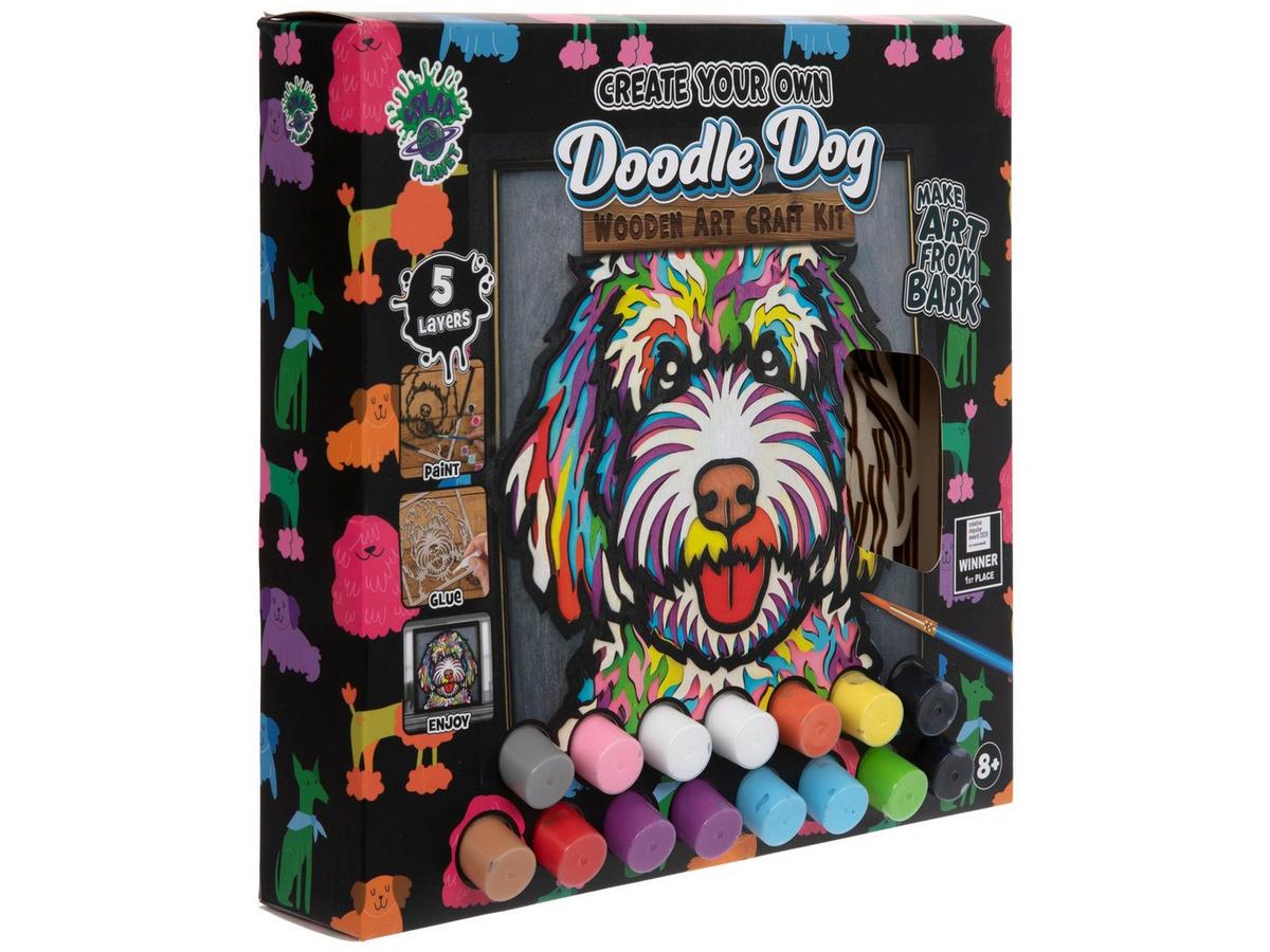 Doodle Dog Wooden Art Craft Kit | Hobby Lobby | 1000797