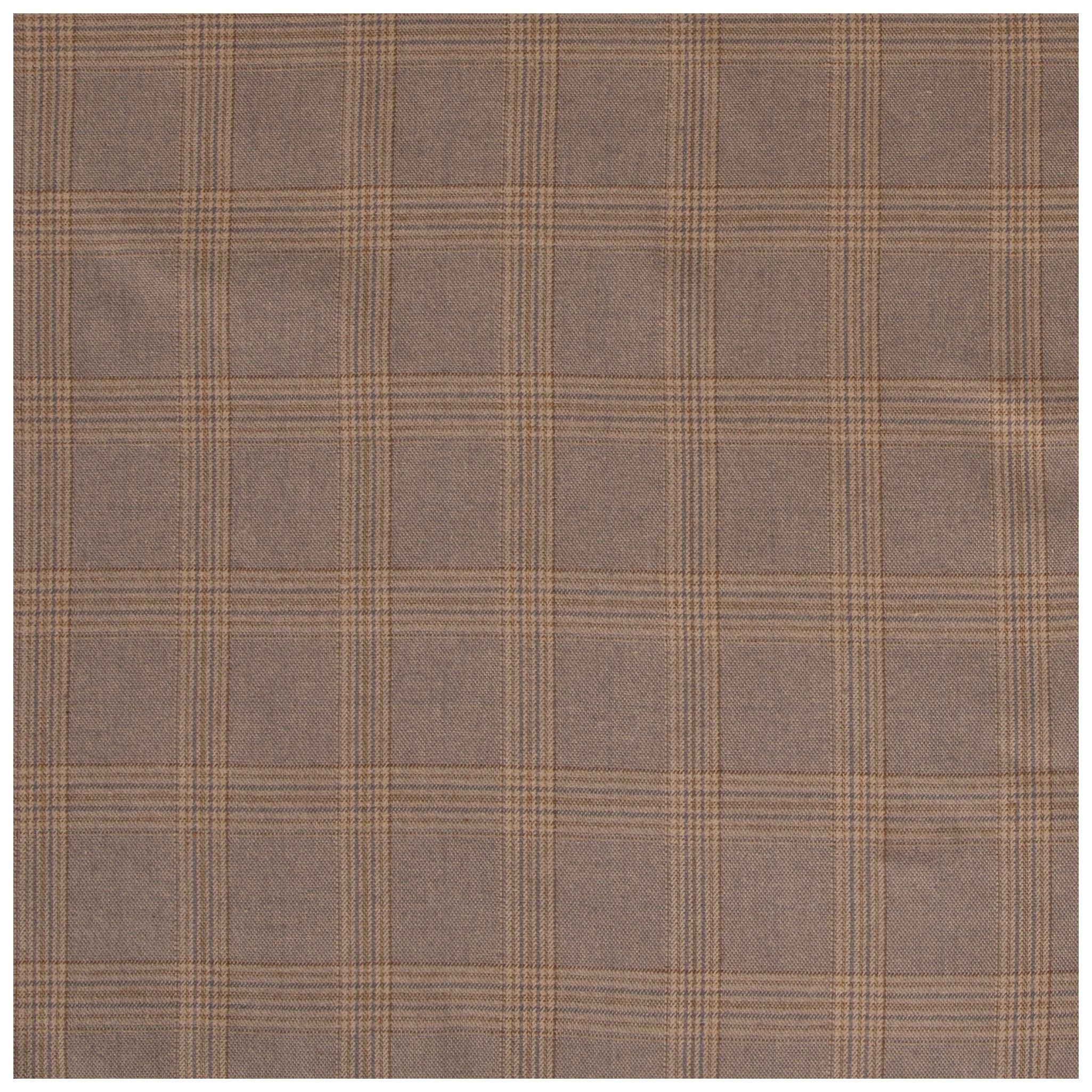 Beige Plaid Denim Fabric | Hobby Lobby