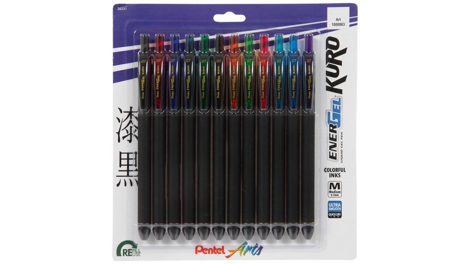0.7mm Energel Kuro Liquid Gel Pens - 12 Piece Set | Hobby Lobby