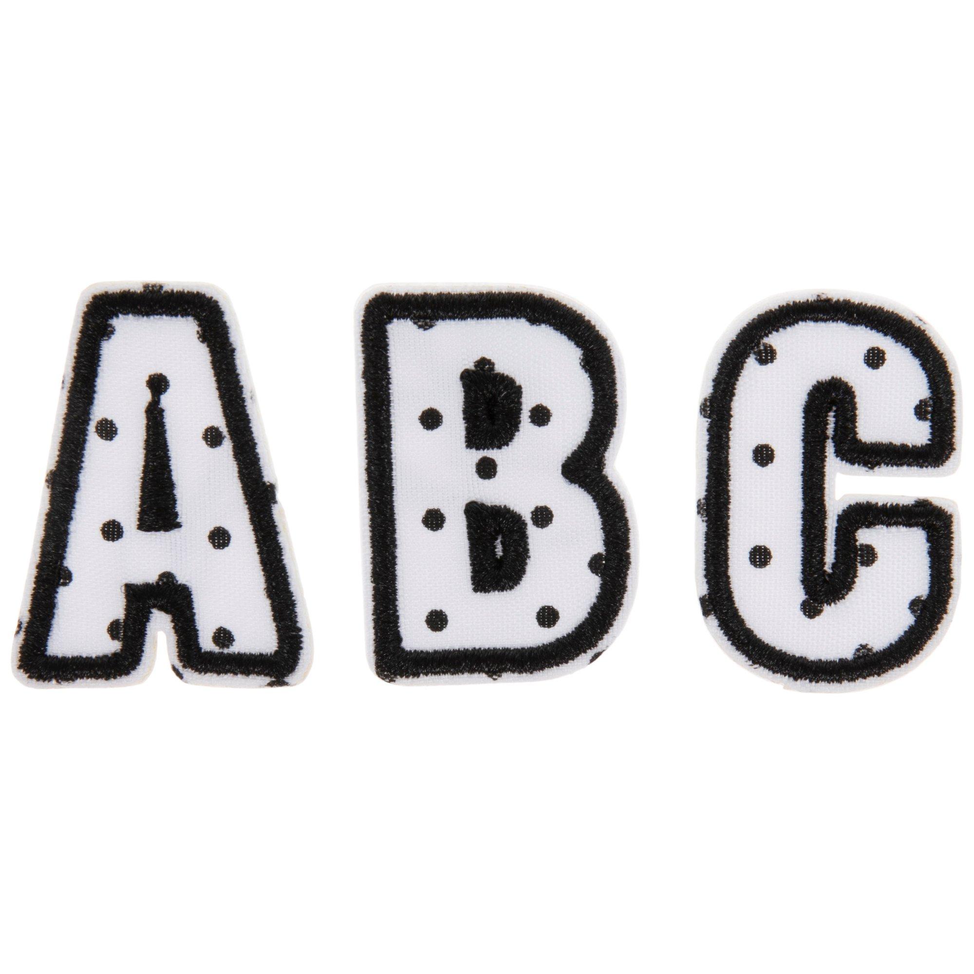 Polka Dot Alphabet Iron-On & Sticker Patches | Hobby Lobby | 1001102