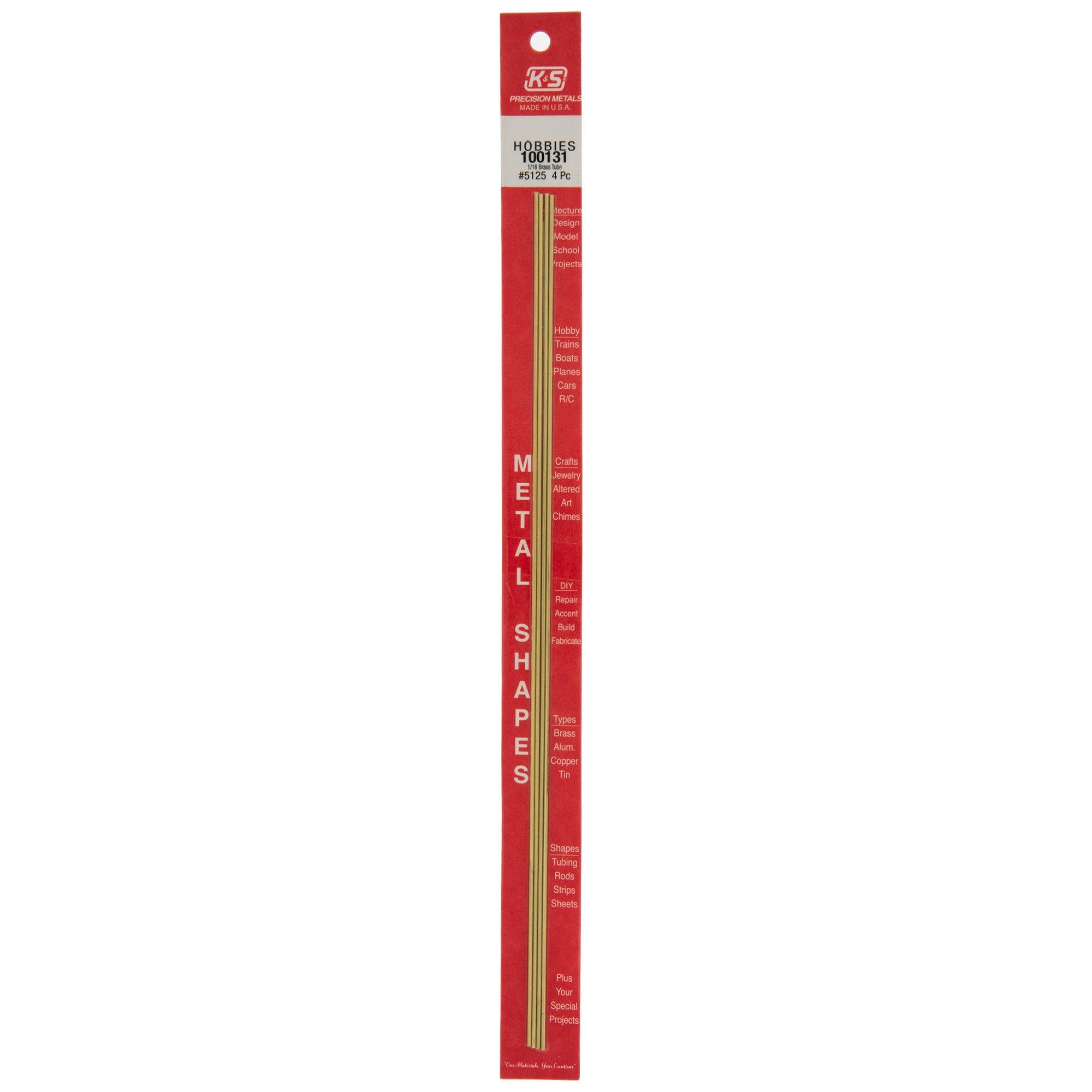 Brass Tubes 1/16" size view 1