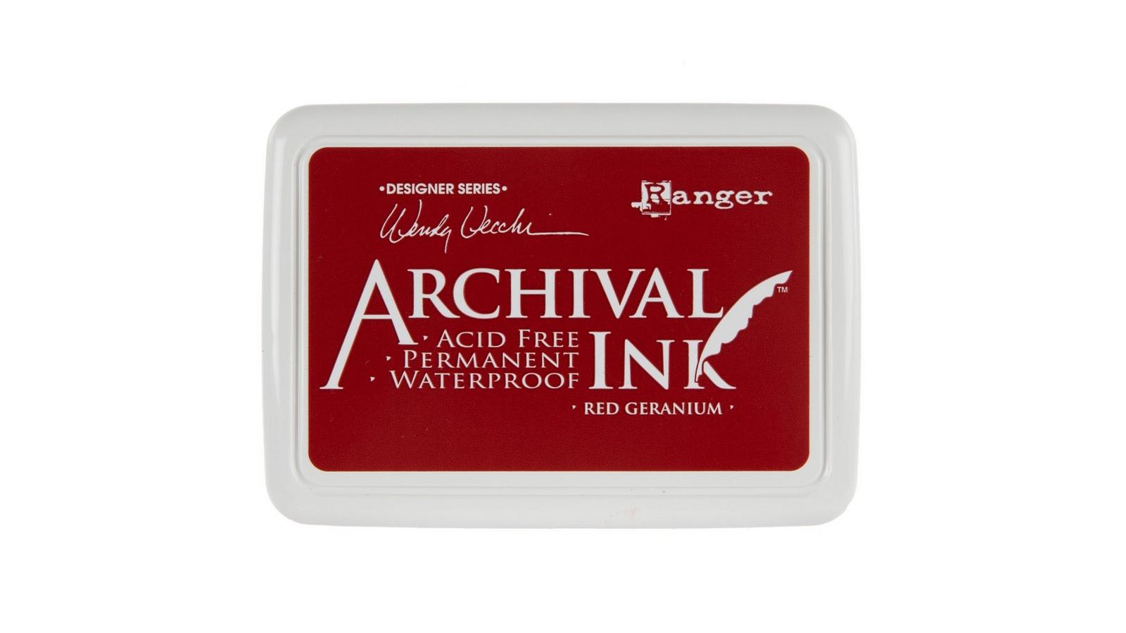 Ranger Tampone Inchiostro Archivio #0-Olive – 6,7x10,2 Cm, Permanente, Senza Acidi, Resistente All'acqua E Allo Sbiadimento - 4