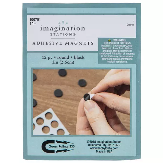 10 PCS Adhesive Magnets for Crafts Flexible Round Magnets with Adhesive  Backing Small Sticky Magnets Magnetic Dots 