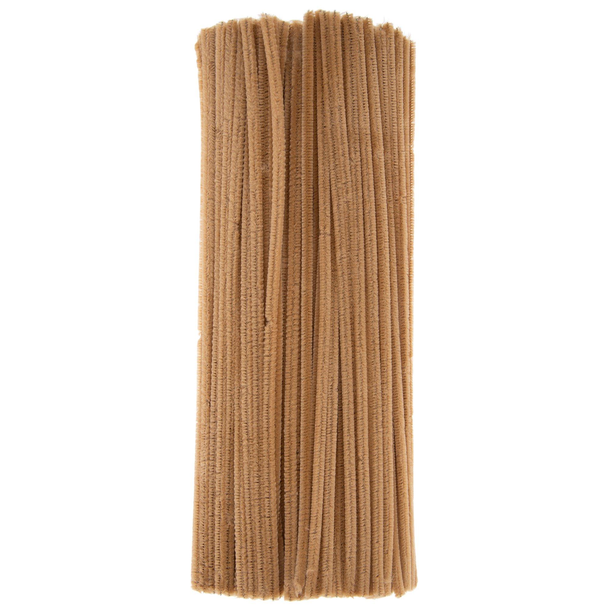Kids B Crafty Brown Pipe Cleaners Chenille Stem 6mm x 30cm (12 Inches) 50  Pack : : Home & Kitchen