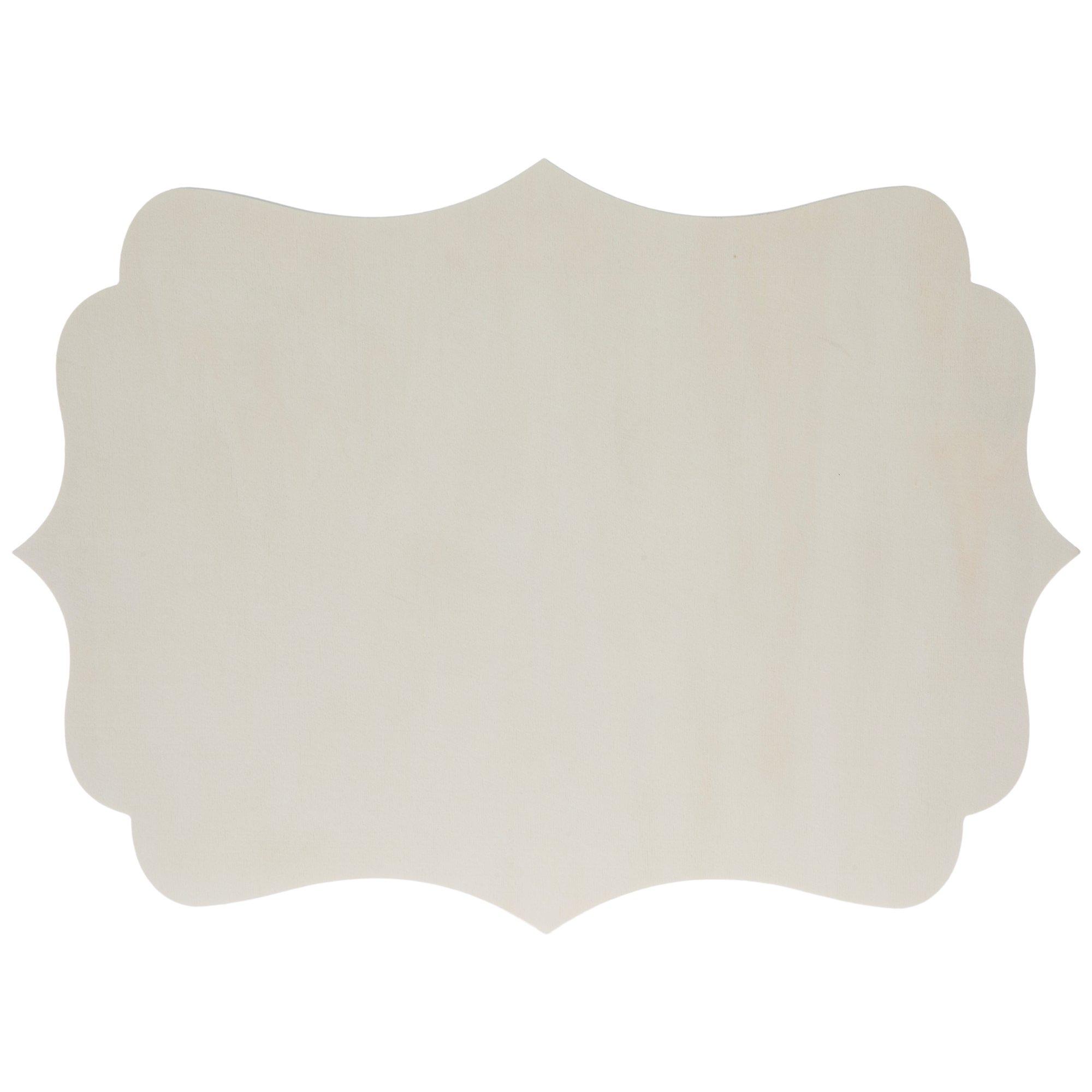 Quatrefoil Scroll Wood Blank Canvas - 11