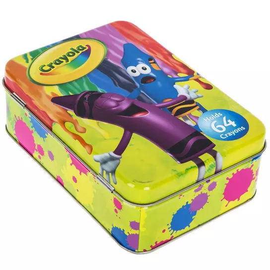Storage Tin Hold 64 Crayola Crayons Not Included by The Tin Box Compan –  All Sports-N-Jerseys