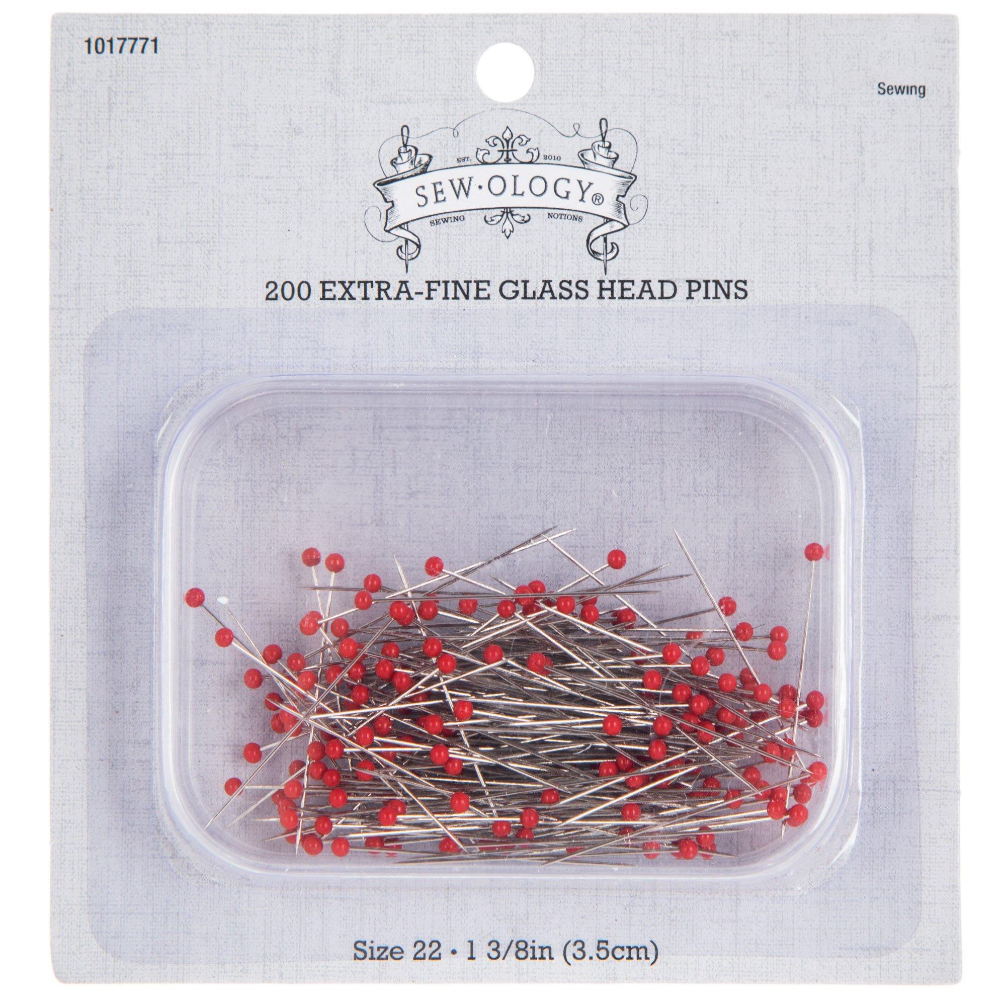 Glass Head Sewing Pins - Sewing Club – gather here online