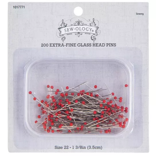 Extra Fine Glass Head Pins, Hobby Lobby