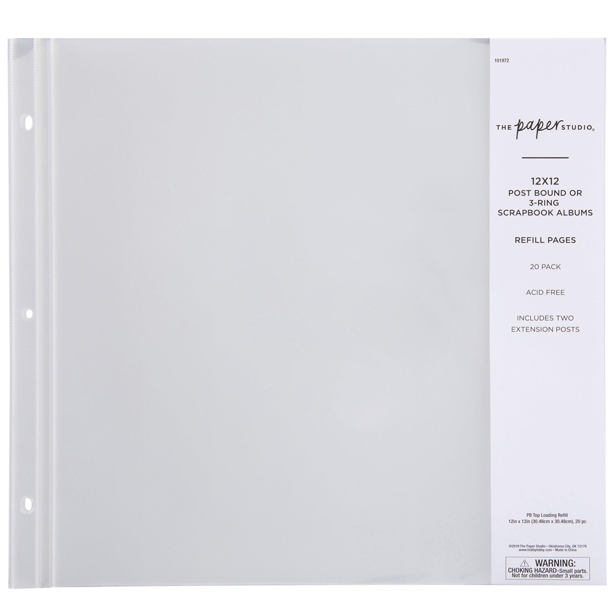 Ultra Pro 12x12 Refill Pages 10/Pkg - for 4x6 Photos