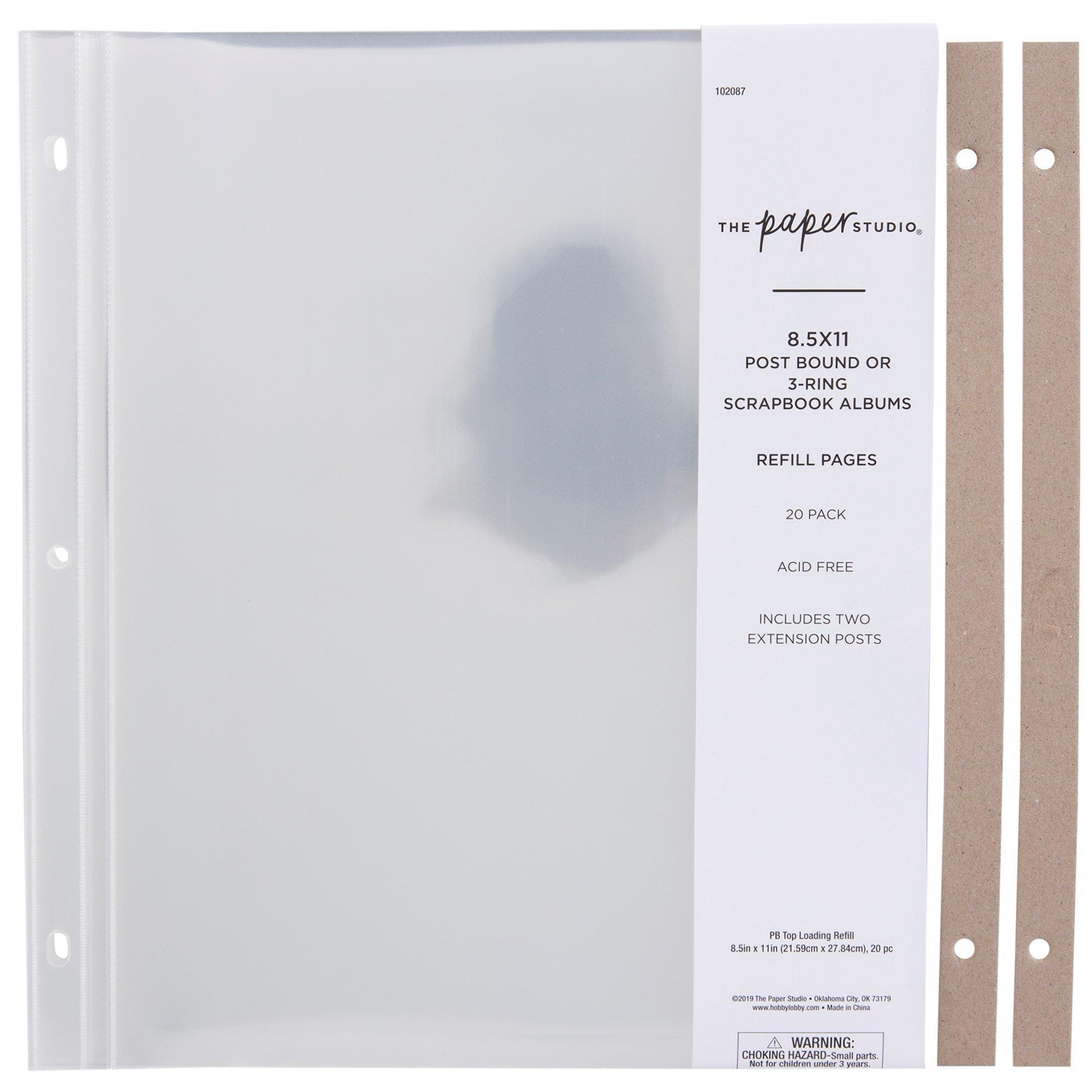 Album Refill Pages 8 1/2" x 11" Hobby Lobby 102087