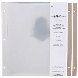 Dunwell Photo Album Refill Pages 12x12 - (4x6 Portrait, 25 Pack) Holds 300 4x6 Photos, 4x6 Photo Sleeves for 3 Ring Binder Scrapbook Album 12x12
