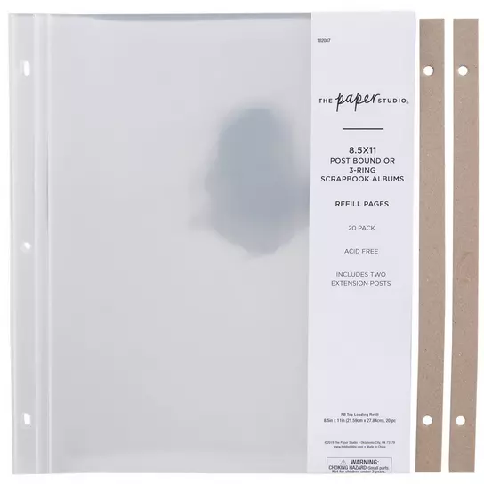 Album Refill Pages - 8 1/2 x 11, Hobby Lobby