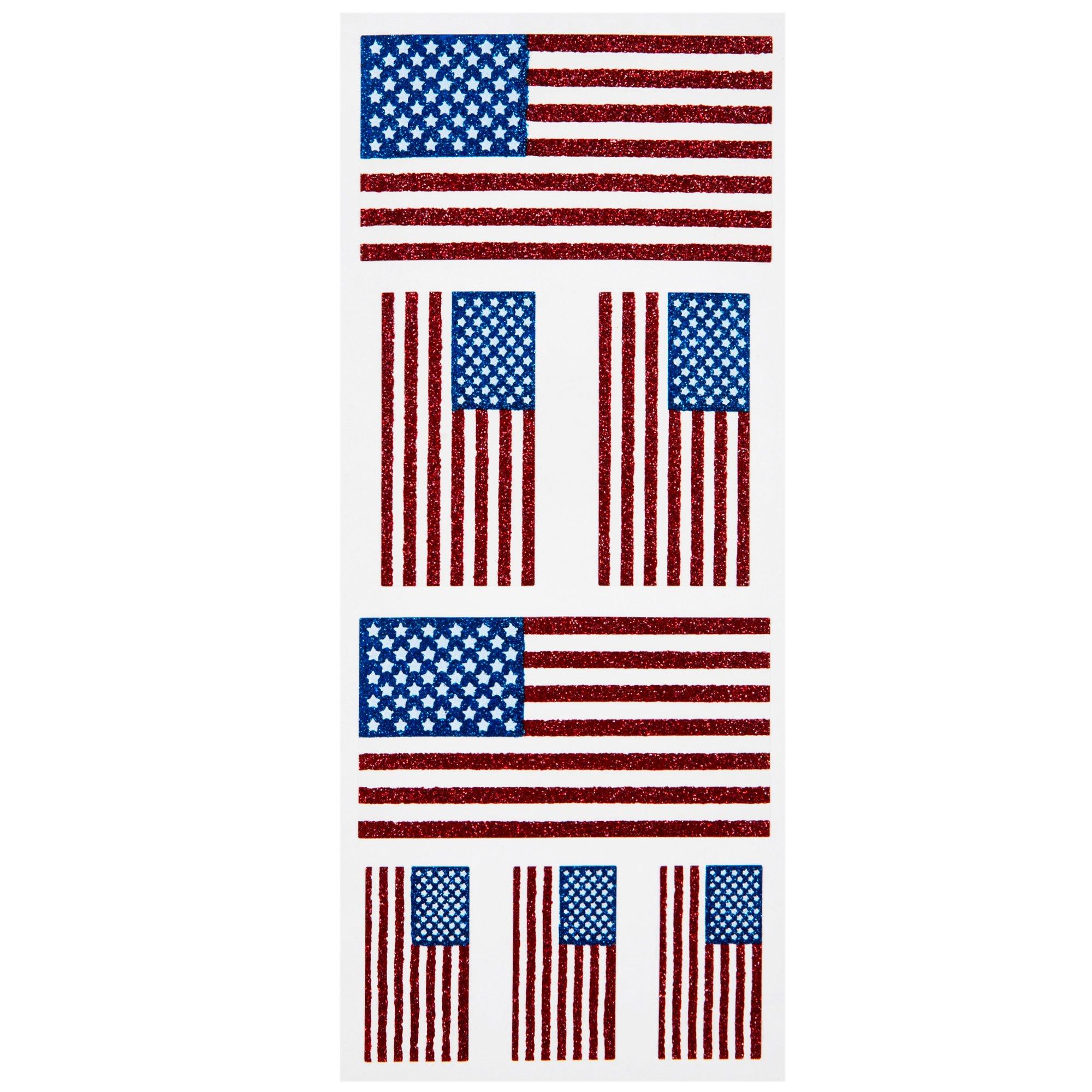 American Flag Glitter Stickers Hobby Lobby 1021518