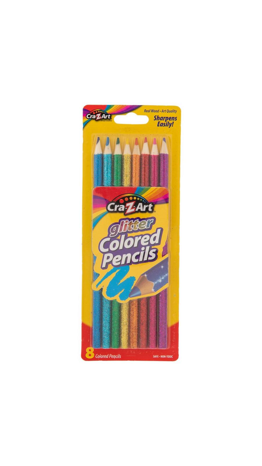 Cra-Z-Art Glitter Colored Pencils - 8 Piece Set | Hobby Lobby