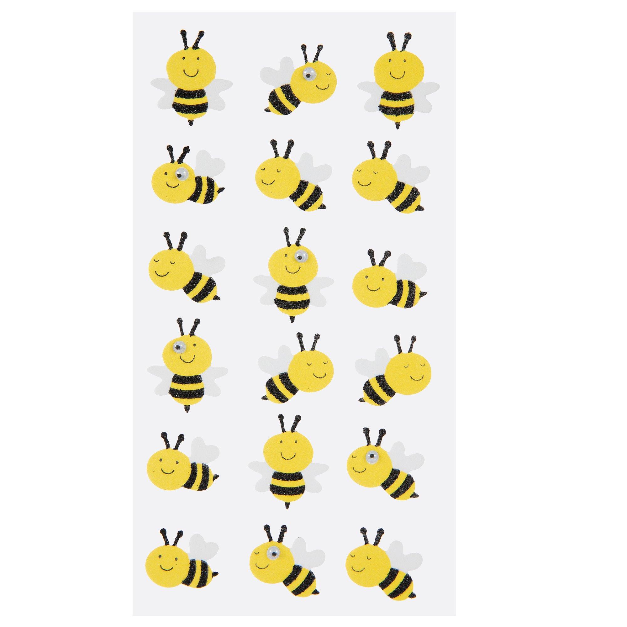 Glitter Bee Stickers Hobby Lobby 1027242
