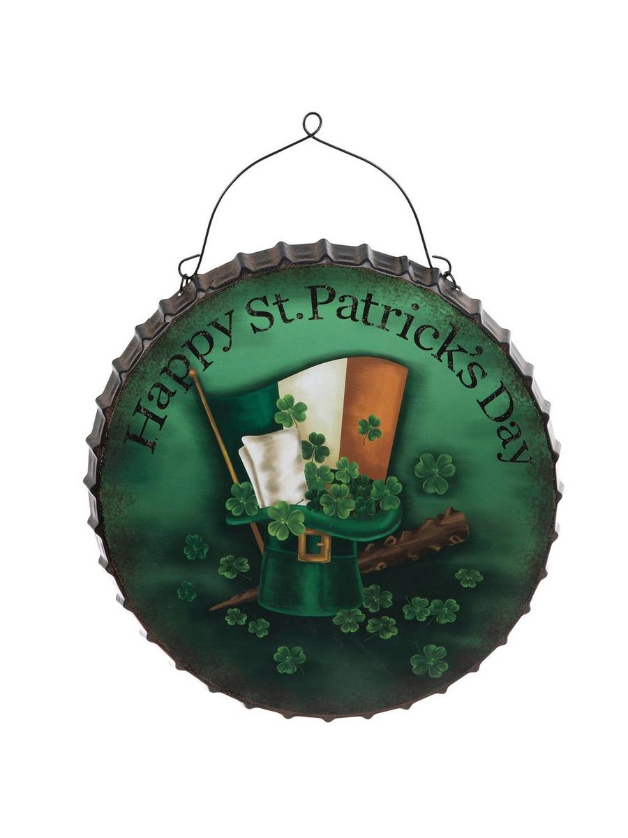 St. Patrick's Day Bottle Cap Metal Wall Decor | Hobby Lobby