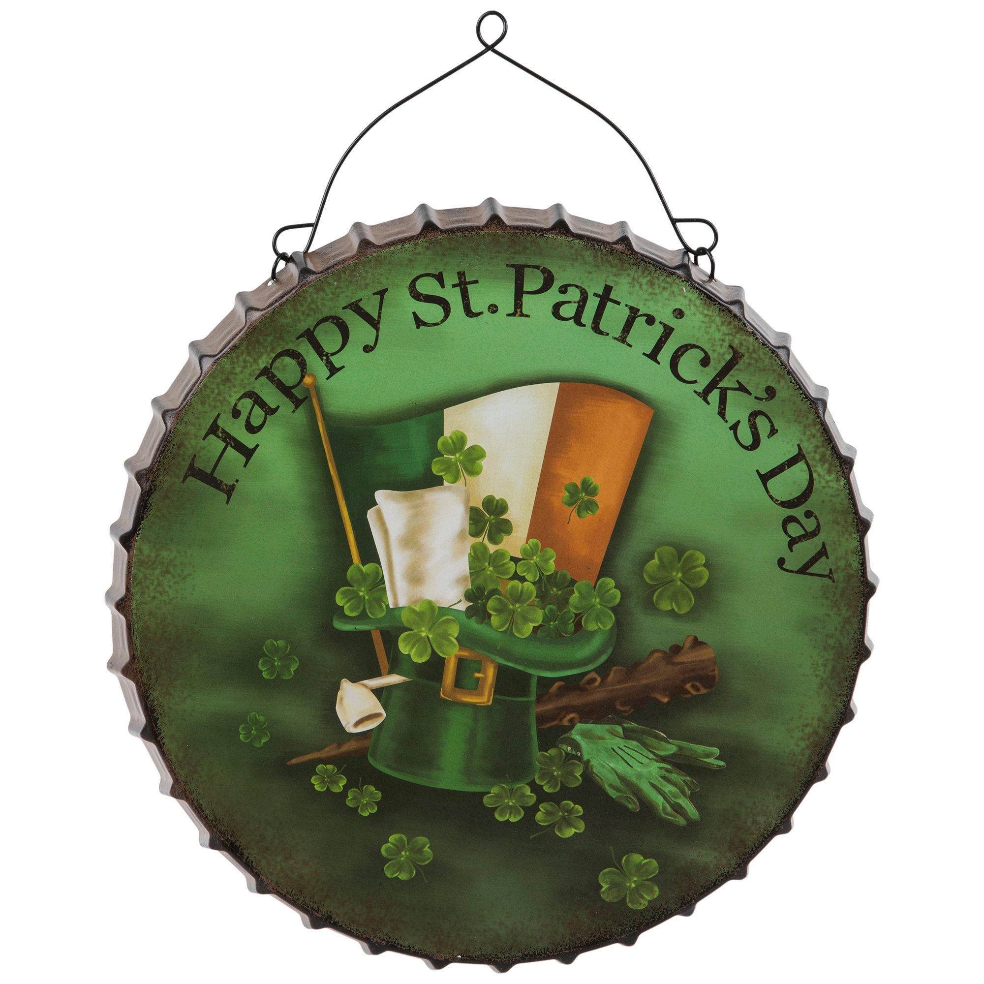 St Patrick S Day Bottle Cap Metal Wall Decor Hobby Lobby 105080395