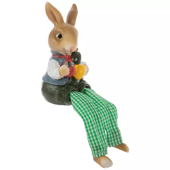 Green Gingham Bunny Shelf Sitter | Hobby Lobby | 105244009