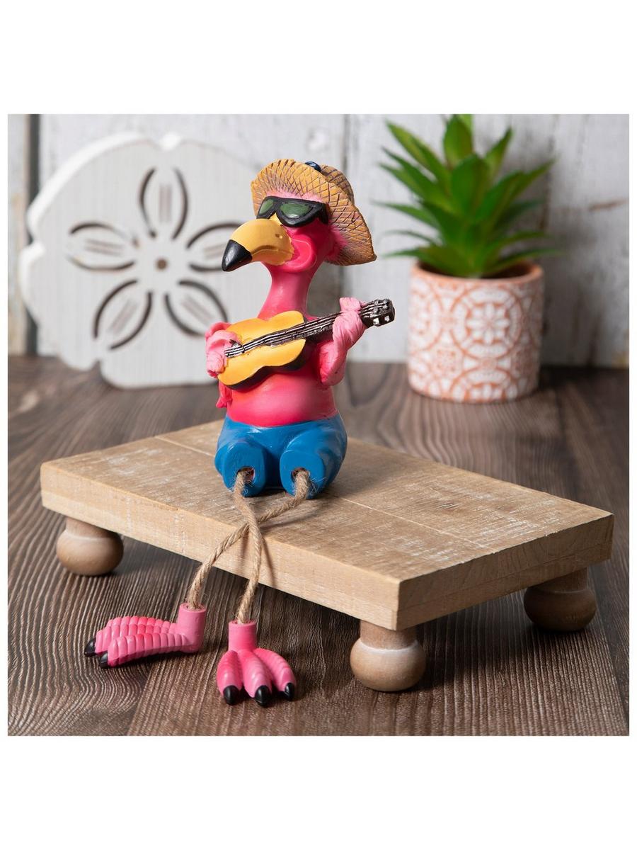 Flamingo Holding Guitar Shelf Sitter | Hobby Lobby | 105282504