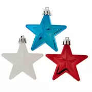 Red, White & Blue Star Ornaments