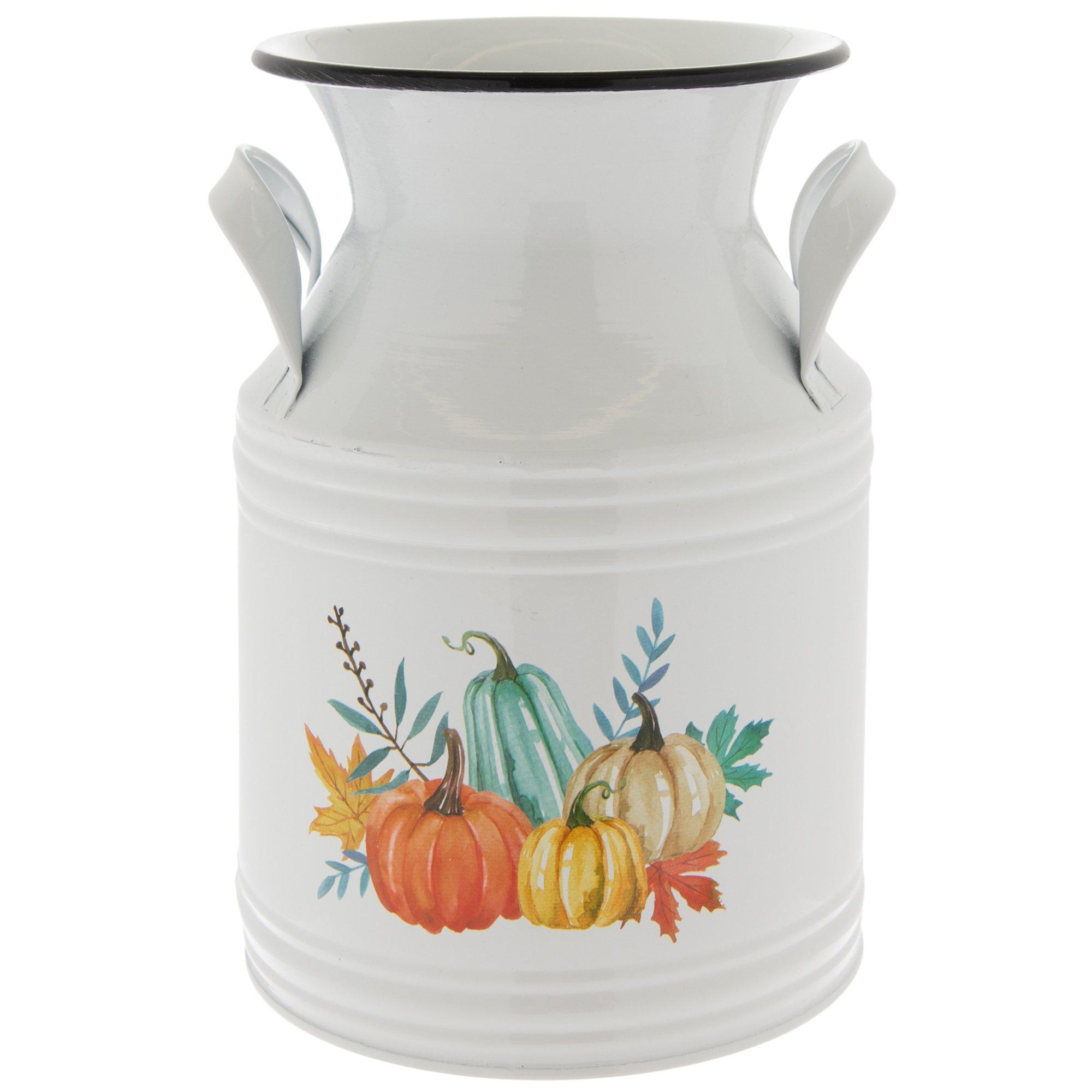 Pumpkins Metal Milk Can Hobby Lobby