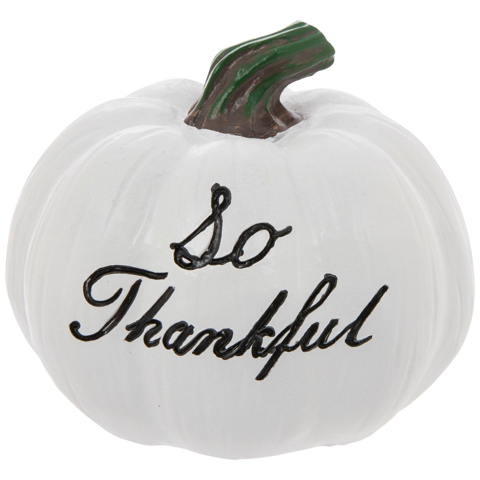 Mini Grateful Pumpkin Pillow